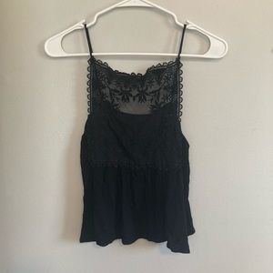 black lace tank